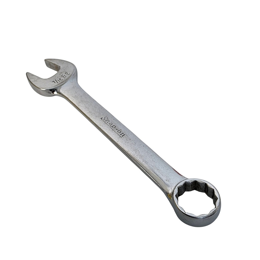 Snap-on‎ WOEX 120 7/16 BS 3/8 W British Standard Combination Wrench USA Stubby
